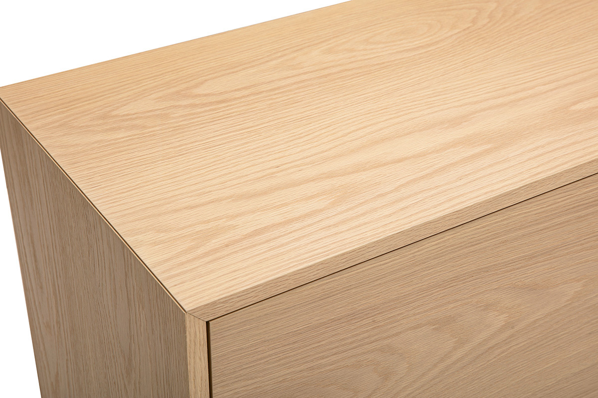 Aparador escandinavo de madera clara 2 puertas L120 cm SID