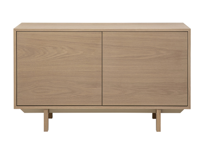 Aparador escandinavo de madera clara 2 puertas L120 cm SID