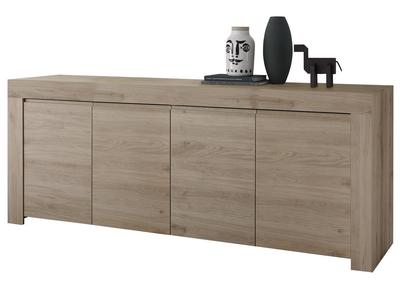 Aparador moderno 4 puertas L210 cm acabado roble TINO