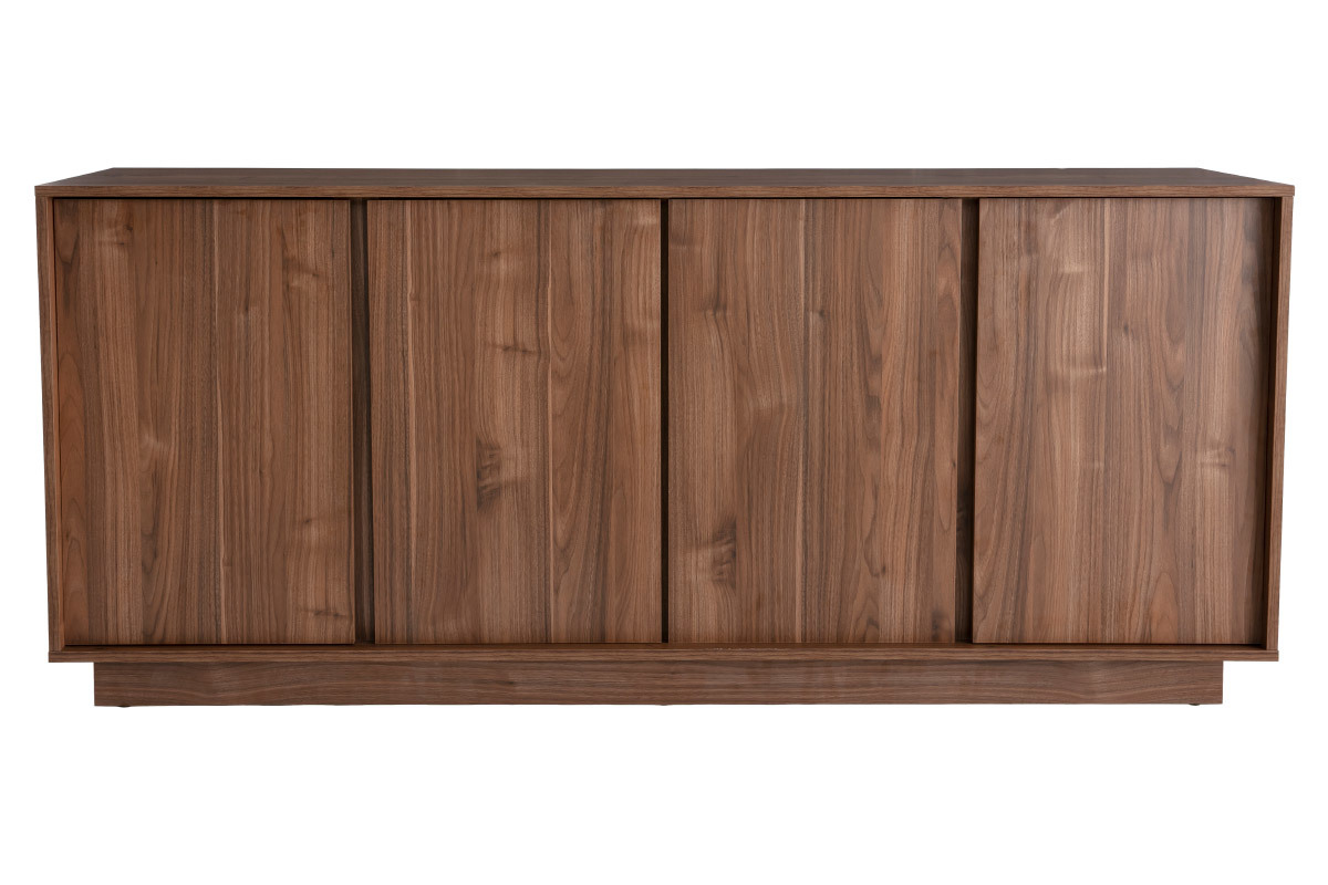 Aparador moderno chapado nogal L180 cm COMO