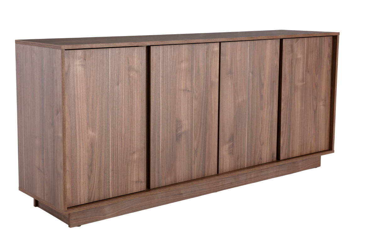 Aparador moderno chapado nogal L180 cm COMO