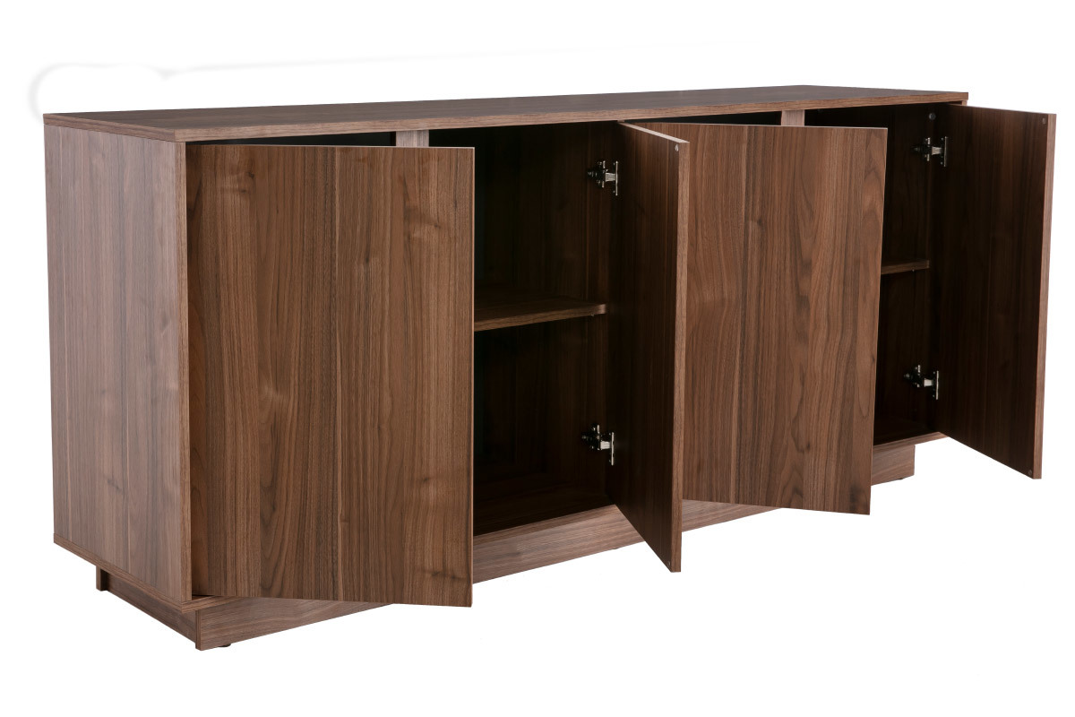 Aparador moderno chapado nogal L180 cm COMO
