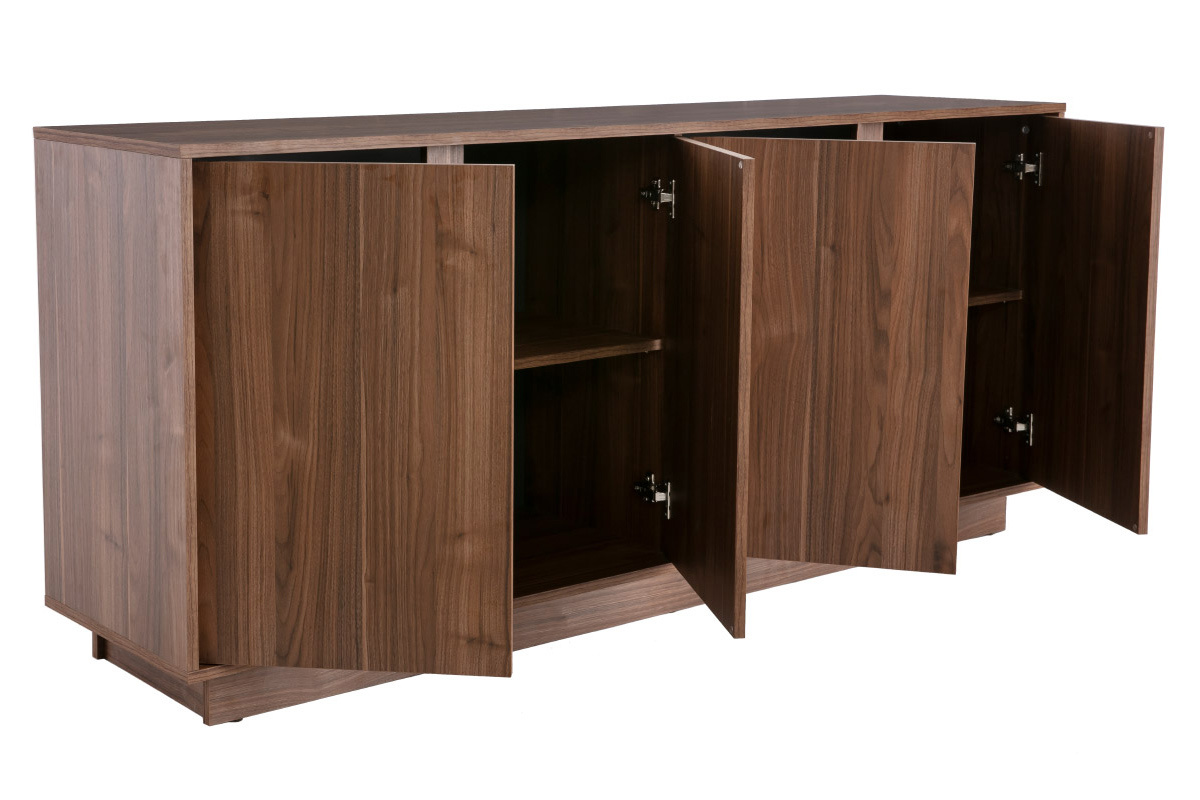 Aparador moderno chapado nogal L180 cm COMO