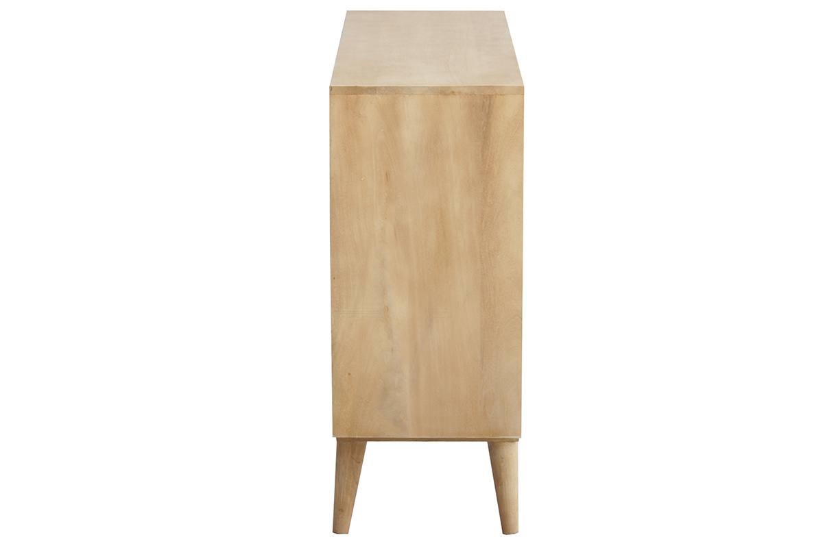 aparador mueble de almacenaje de botellas o vinilos en mango macizo ISIDRO