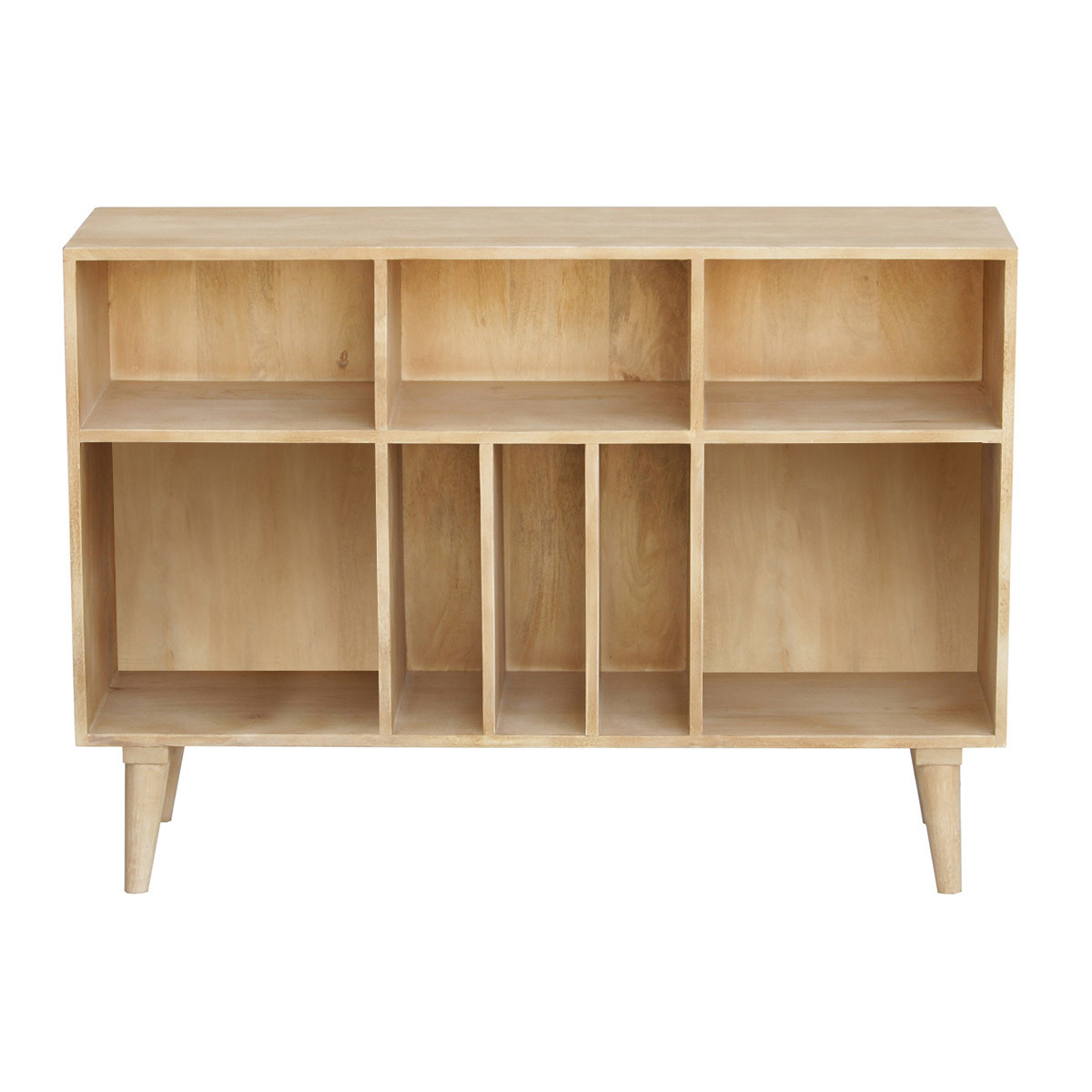 aparador mueble de almacenaje de botellas o vinilos en mango macizo ISIDRO