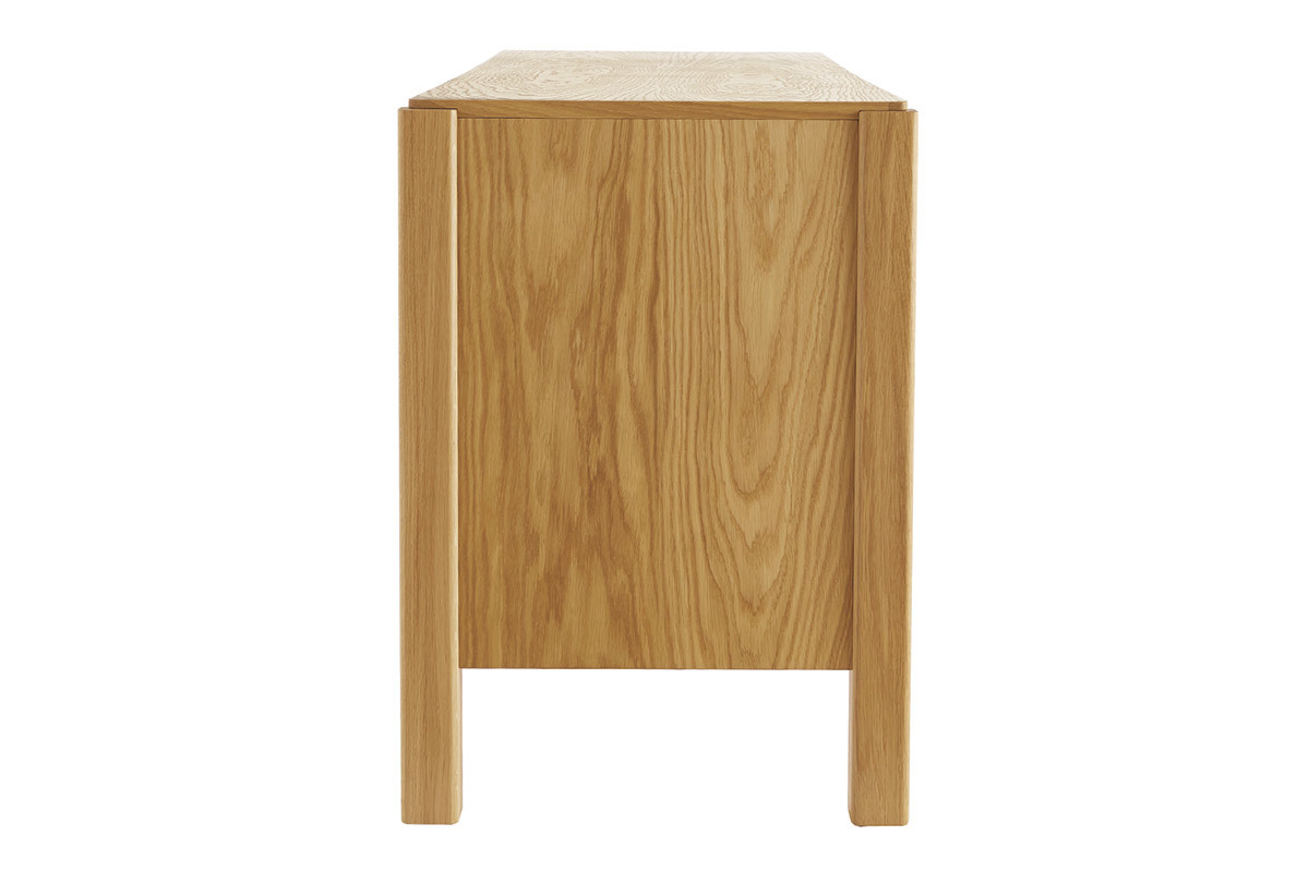 Aparador nrdico de 3 puertas de roble 166 cm AGALI