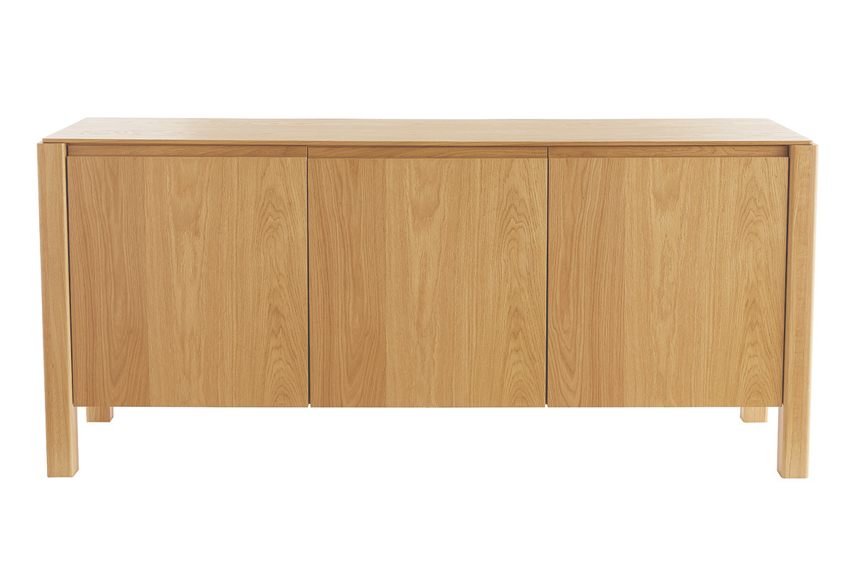 Aparador nrdico de 3 puertas de roble 166 cm AGALI