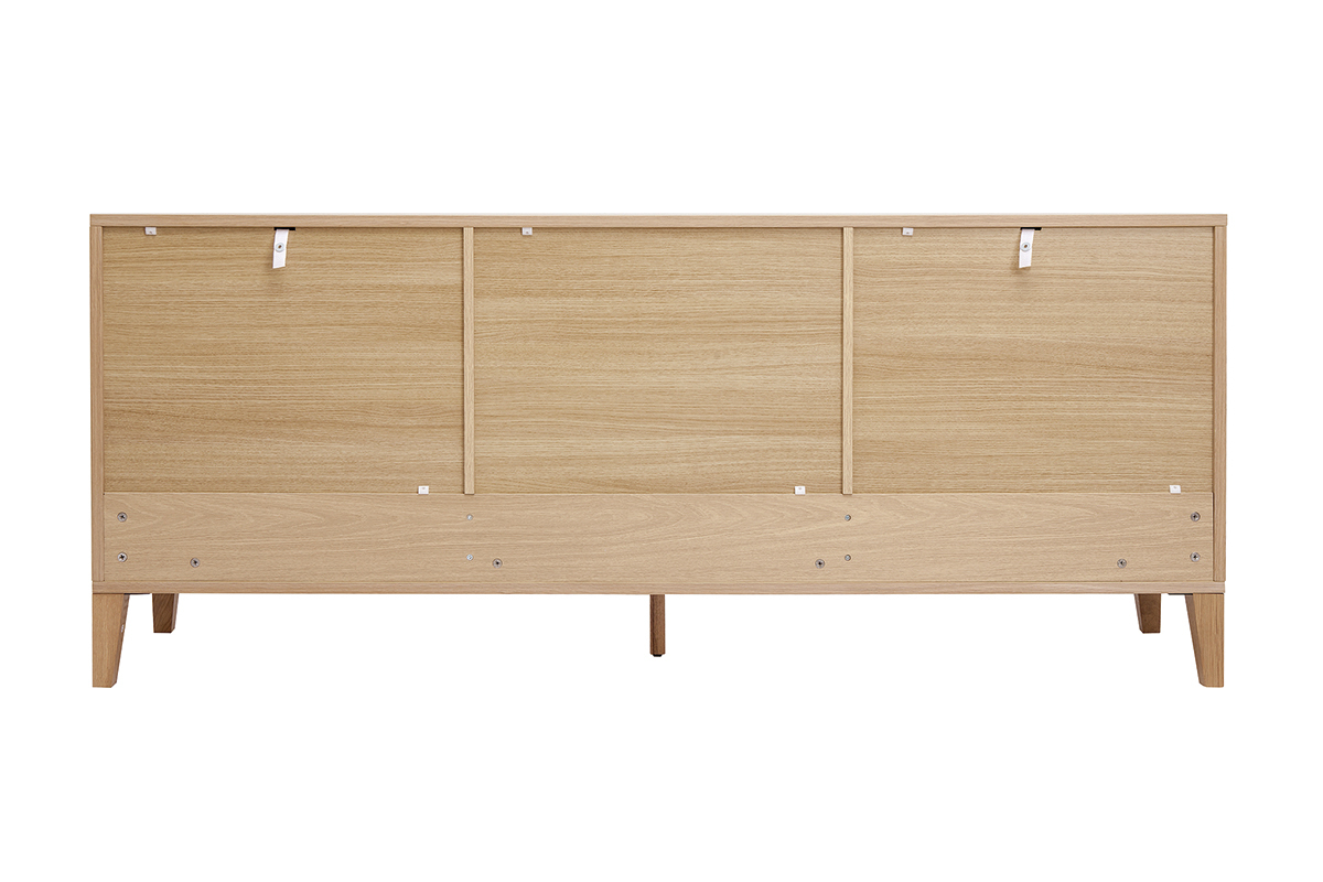 Aparador nrdico de madera clara 180 cm FREDDY