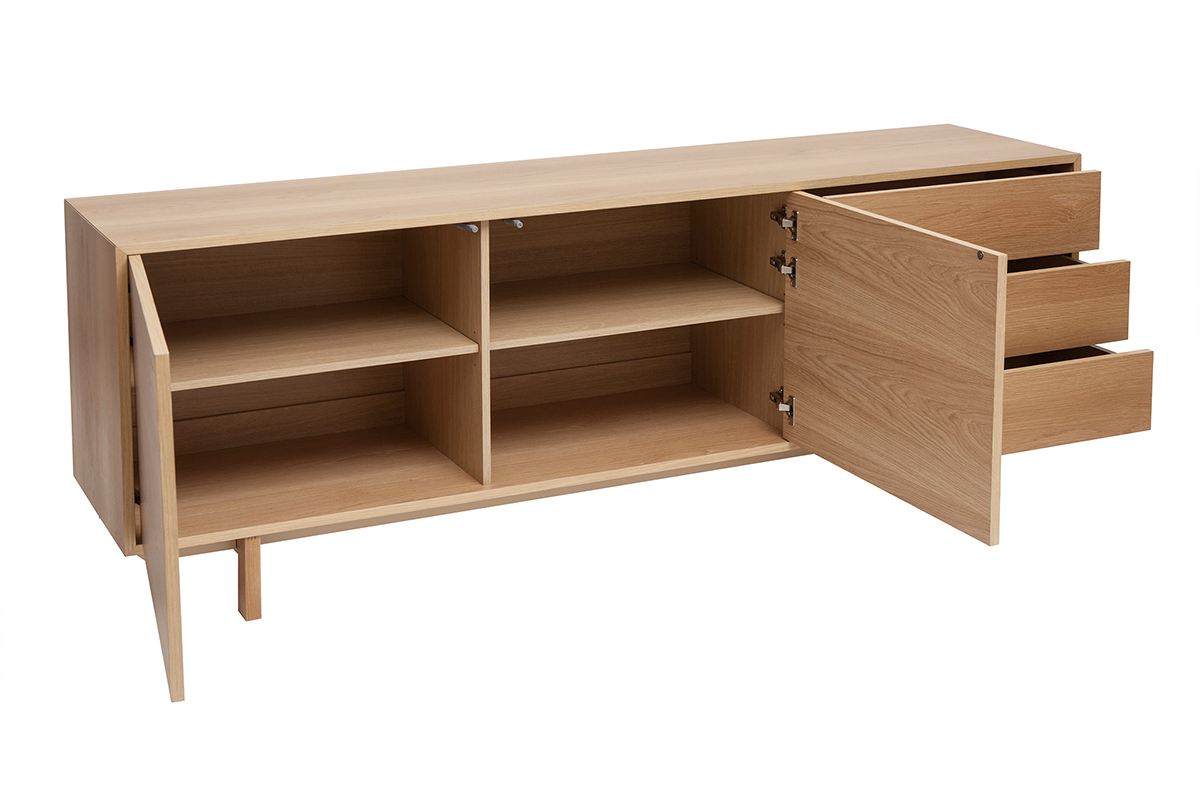 Aparador nrdico de madera clara 195cm SID