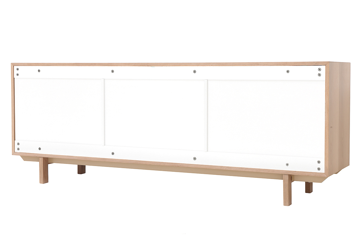Aparador nrdico madera y blanco 195cm SID