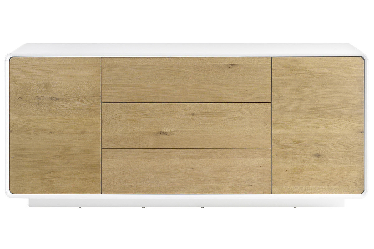Aparador nrdico madera y blanco UMA