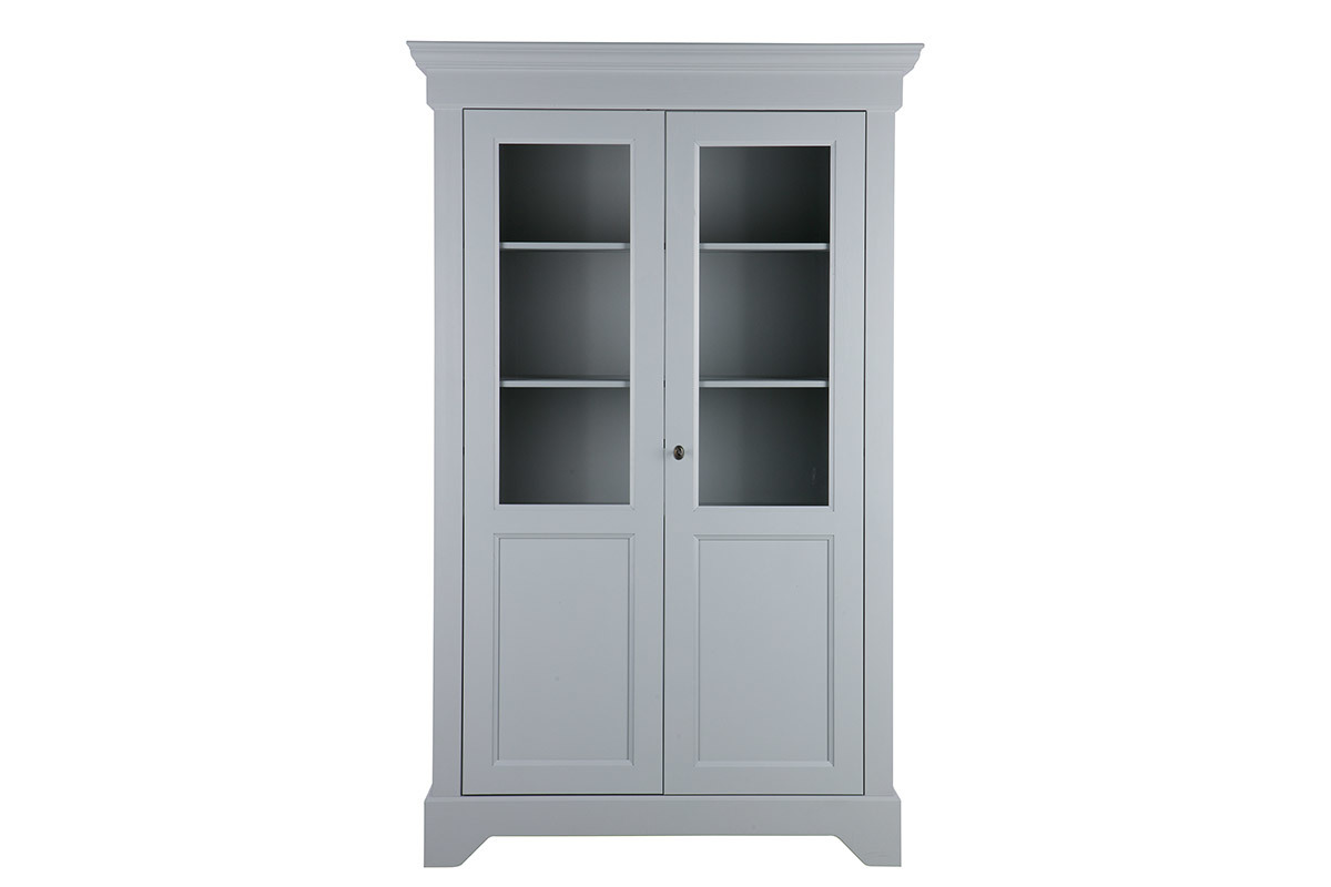 Aparador pino macizo gris KANPA