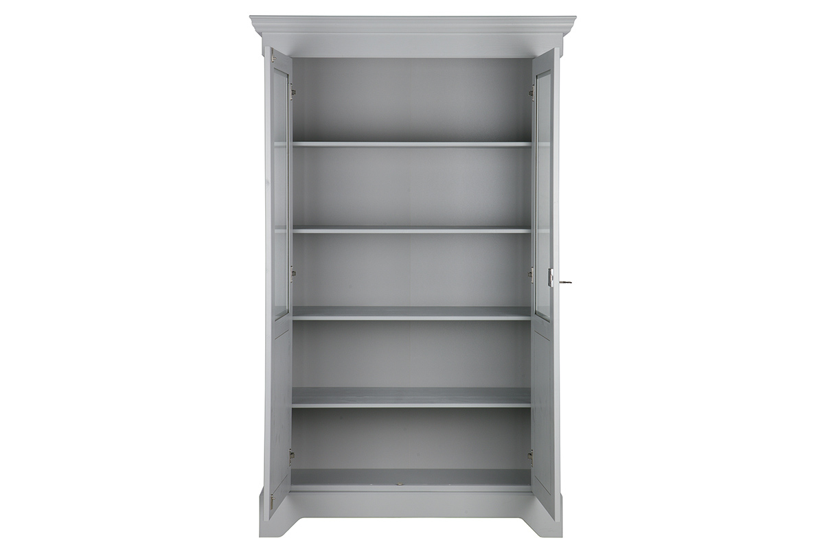 Aparador pino macizo gris KANPA