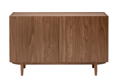 Aparador vintage acabado madera oscura nogal 2 puertas L120 cm SANAA