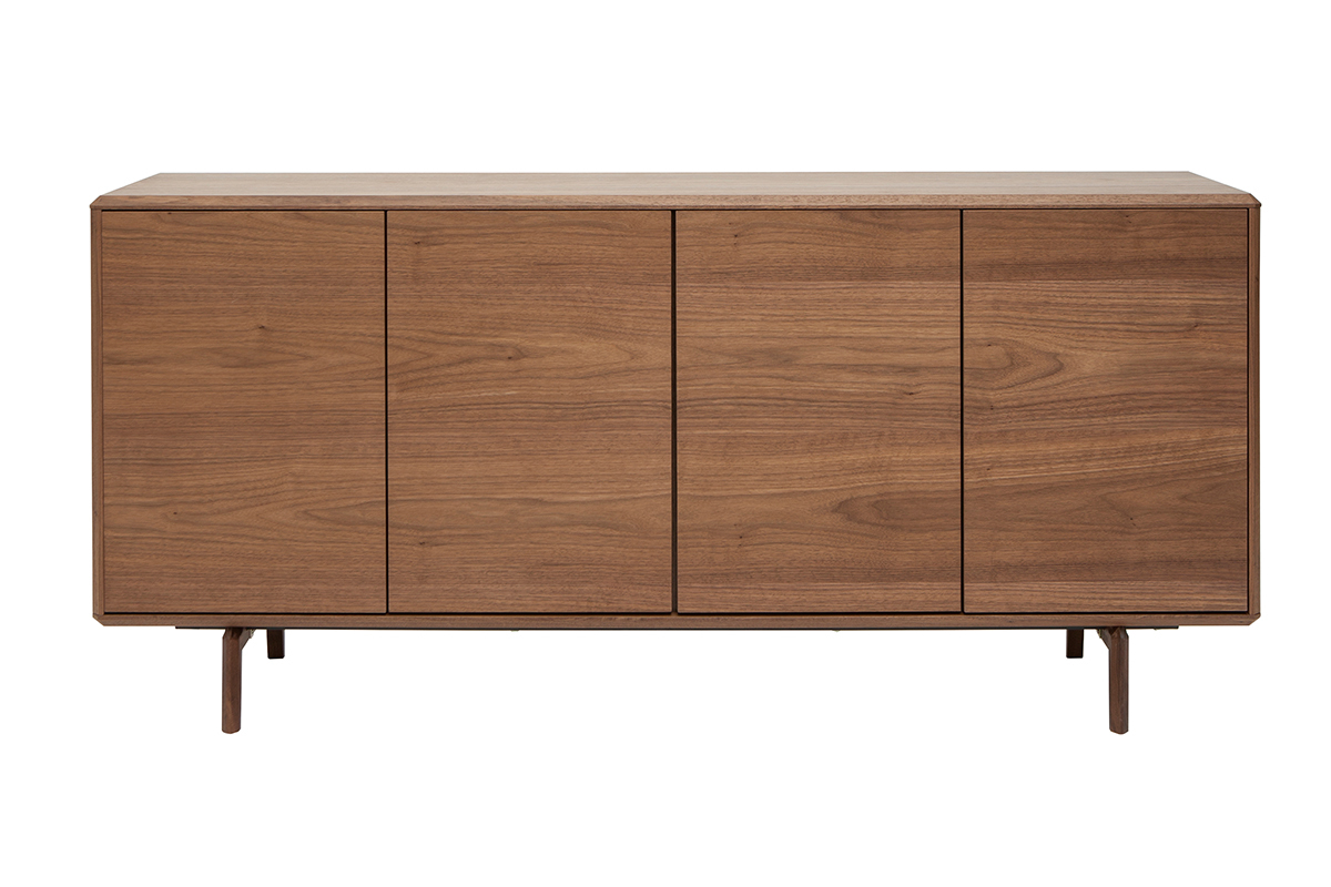 Aparador vintage con 4 puertas de madera oscura 160cm SUVA