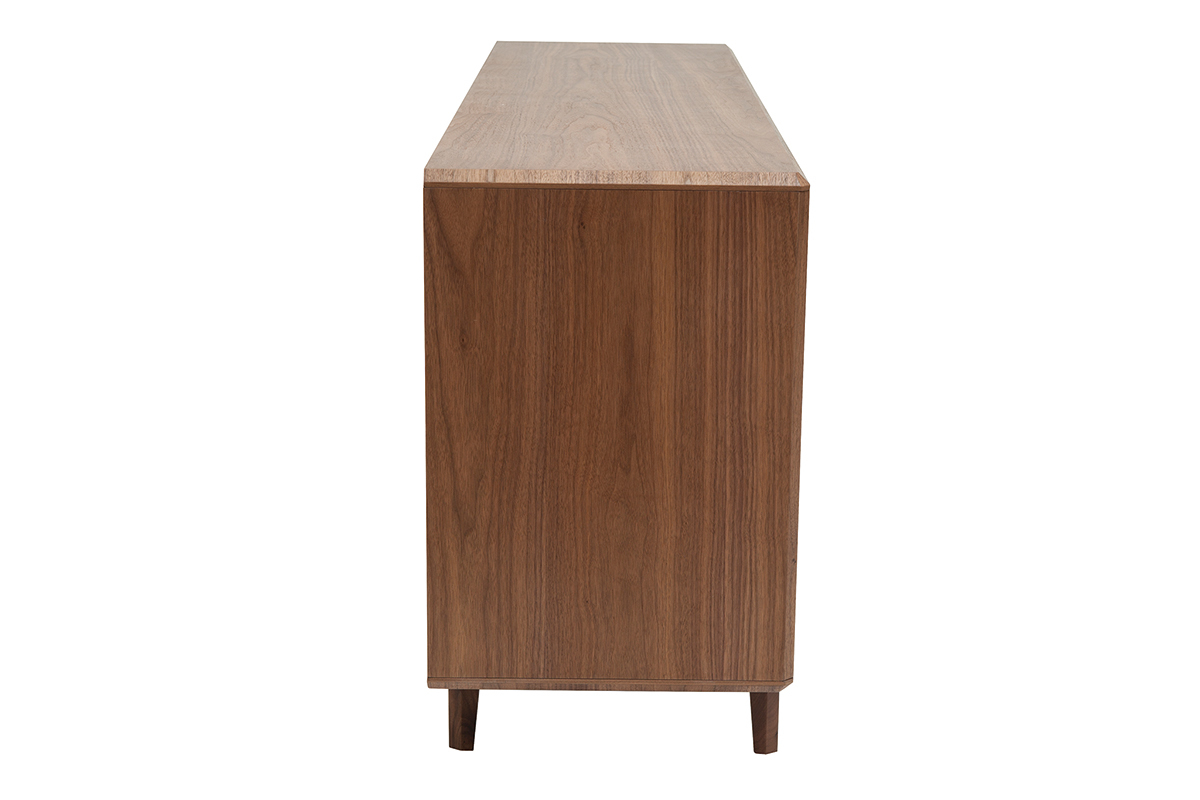 Aparador vintage con 4 puertas de madera oscura 160cm SUVA