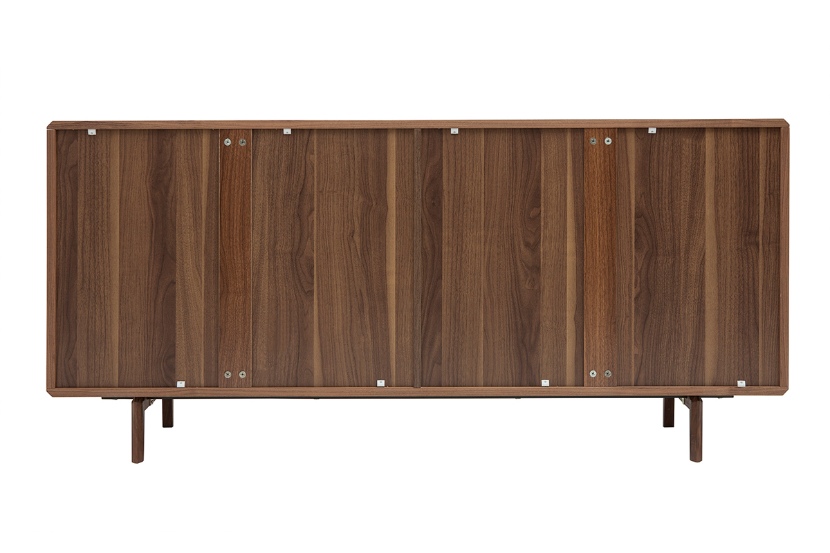 Aparador vintage con 4 puertas de madera oscura 160cm SUVA