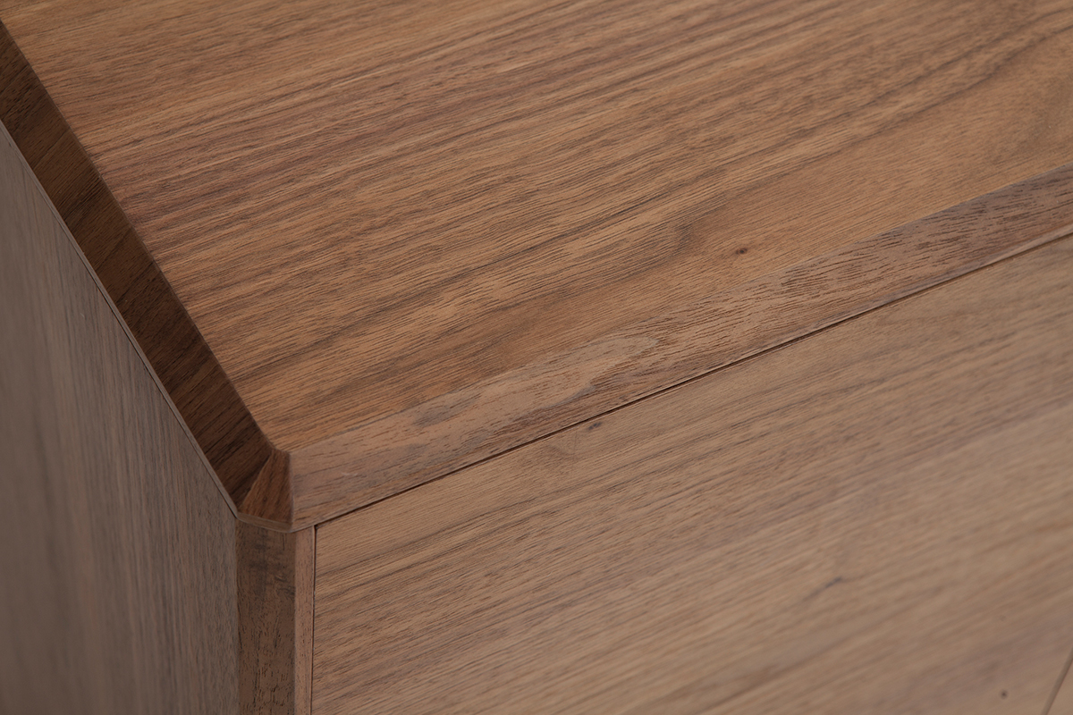 Aparador vintage con 4 puertas de madera oscura 160cm SUVA