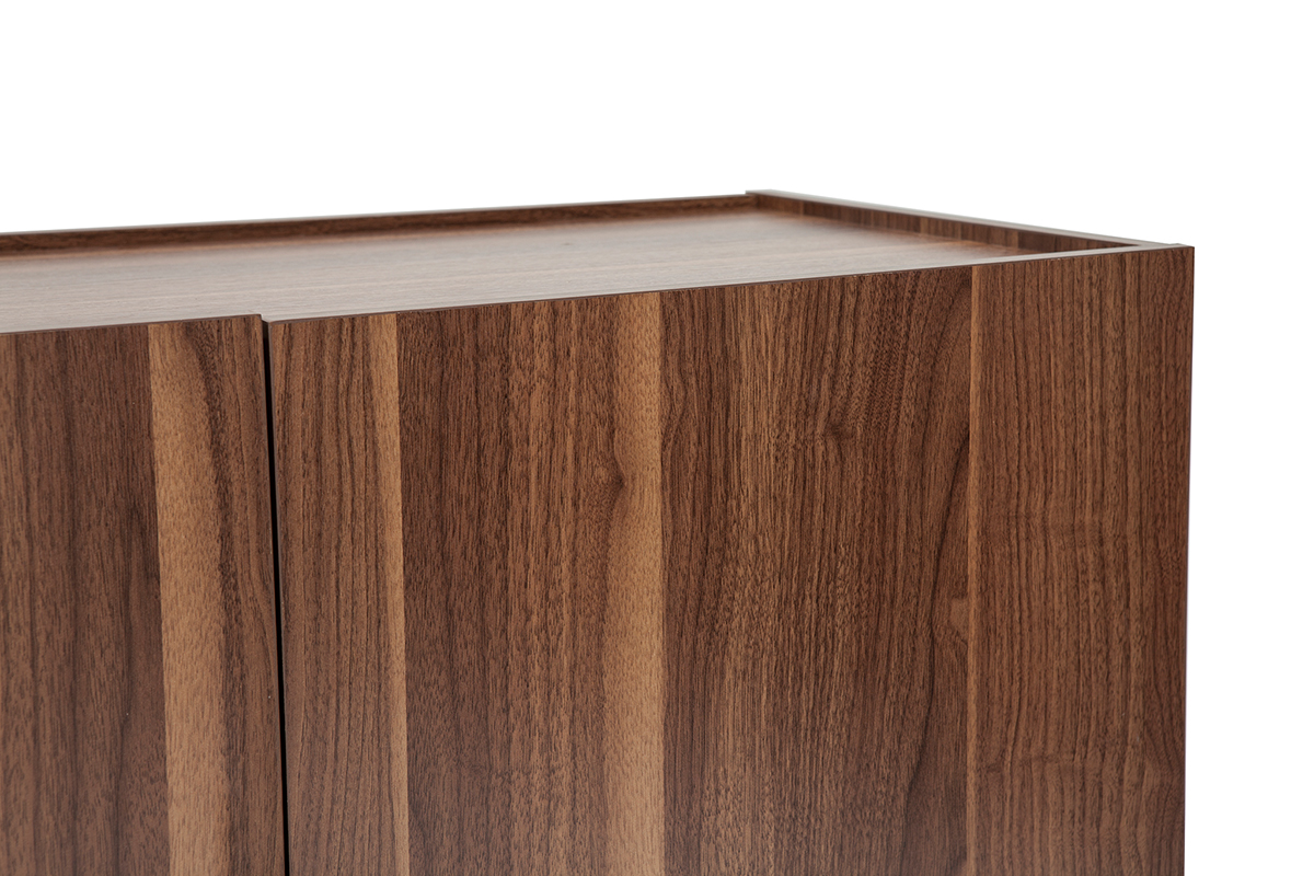 Aparador vintage con 4puertas de madera oscura 180cm SANAA