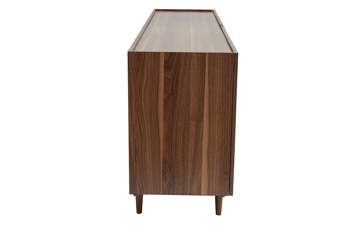 Aparador vintage con 4puertas de madera oscura 180cm SANAA