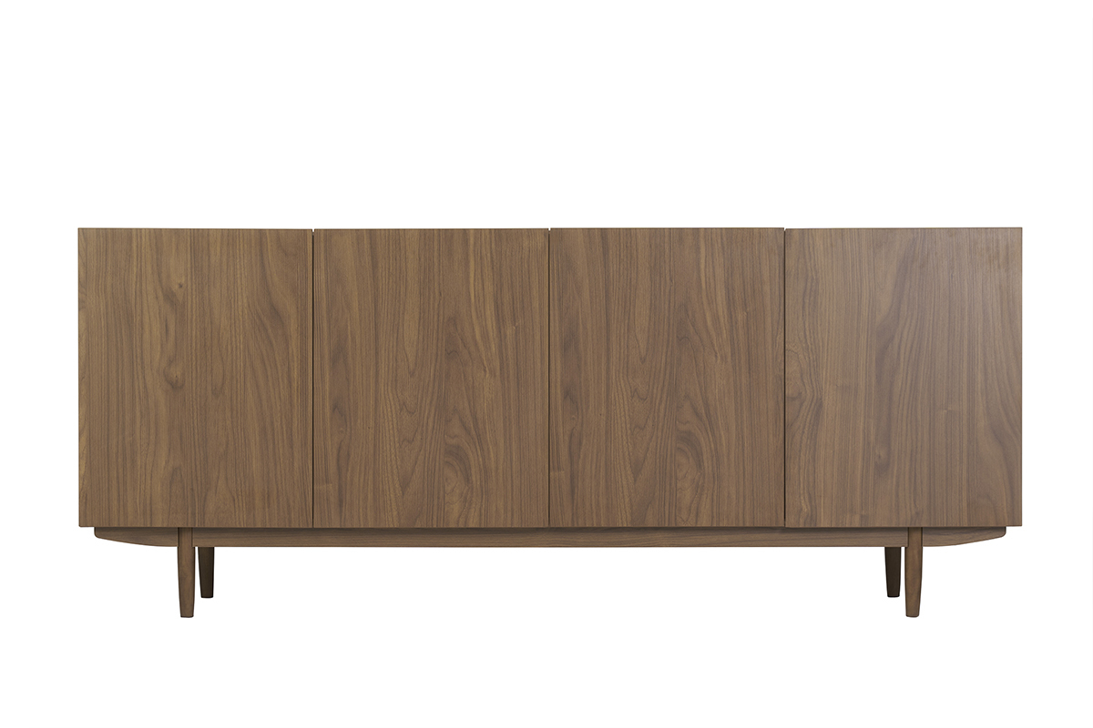 Aparador vintage con 4puertas de madera oscura 180cm SANAA