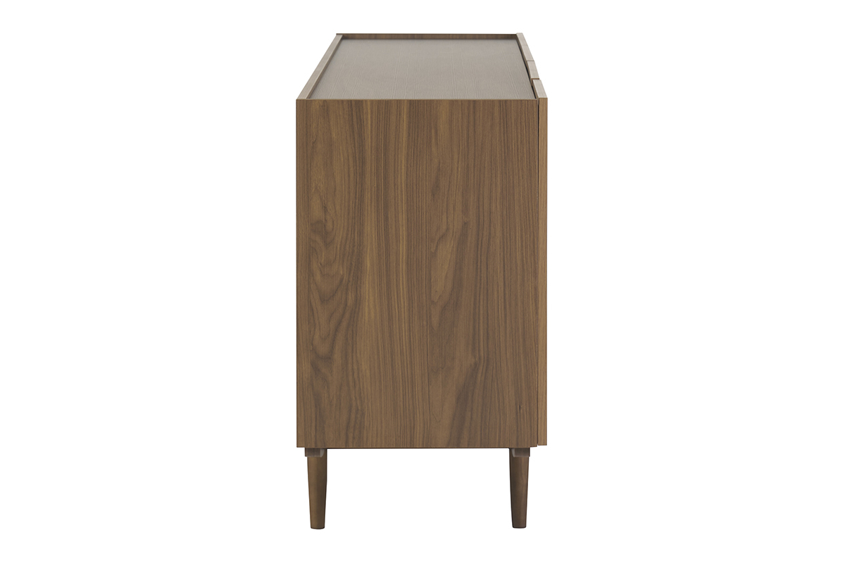 Aparador vintage con 4puertas de madera oscura 180cm SANAA