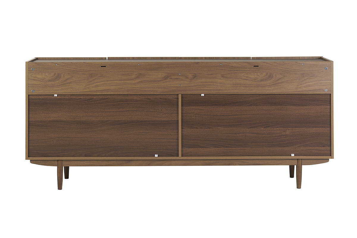 Aparador vintage con 4puertas de madera oscura 180cm SANAA