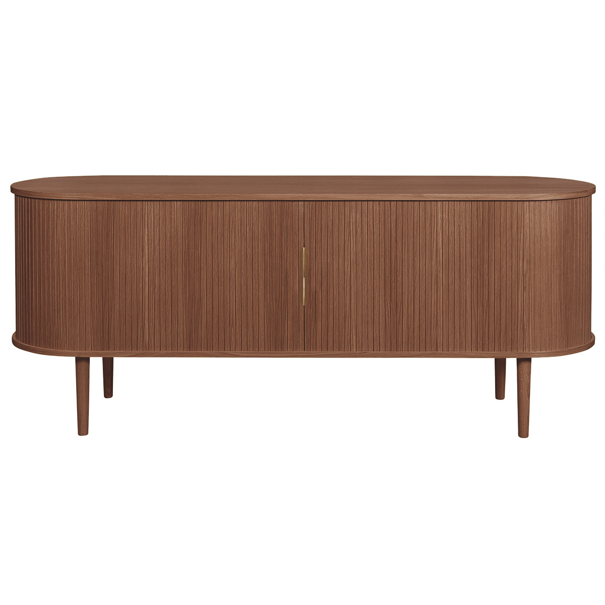 Aparador vintage de madera oscura con 2 puertas correderas 160 cm EPIC
