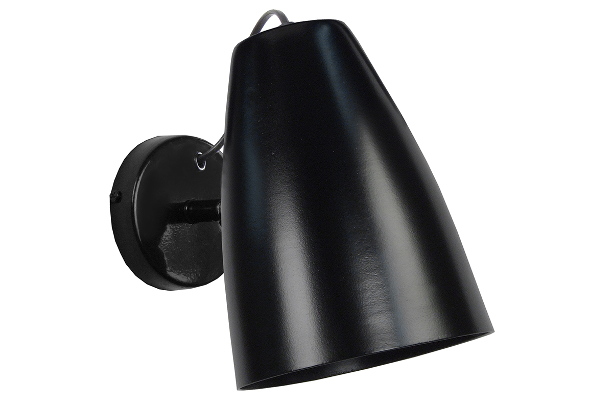 Aplique de pared diseo metal negro FRIDAY