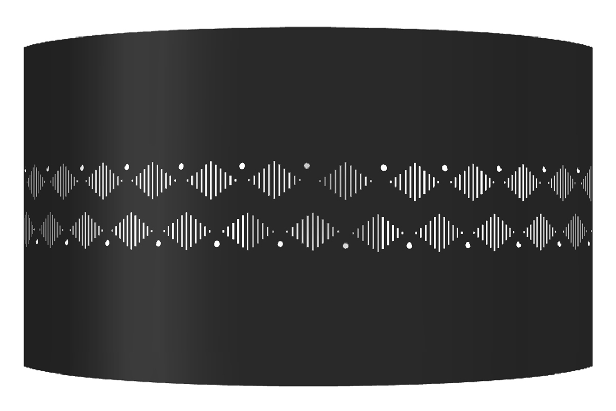 Aplique de pared diseo metal negro SMART