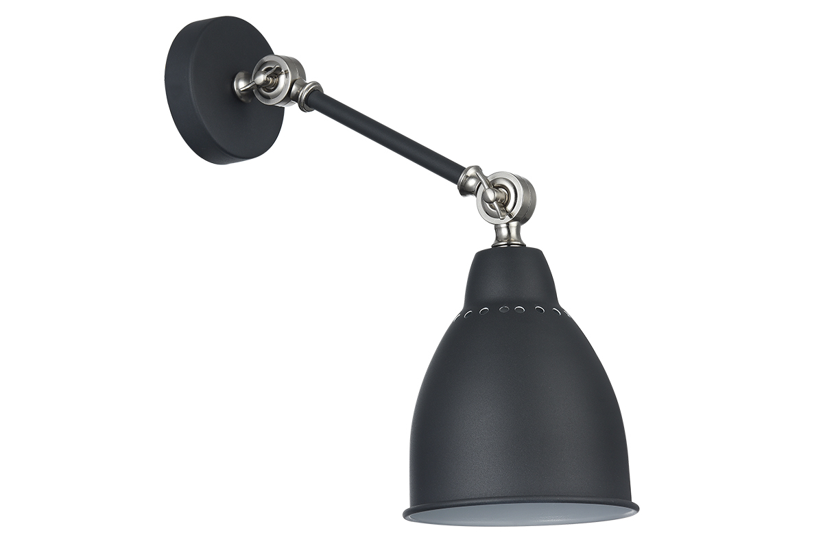 Aplique de pared metal negro PROJECT