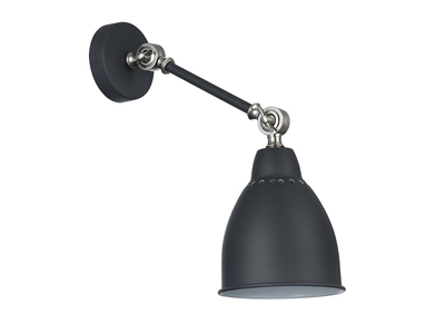 Aplique de pared metal negro PROJECT