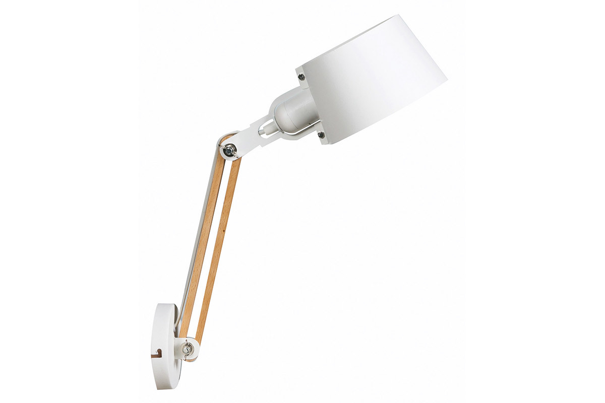 Aplique de pared moderno metal blanco BILLY