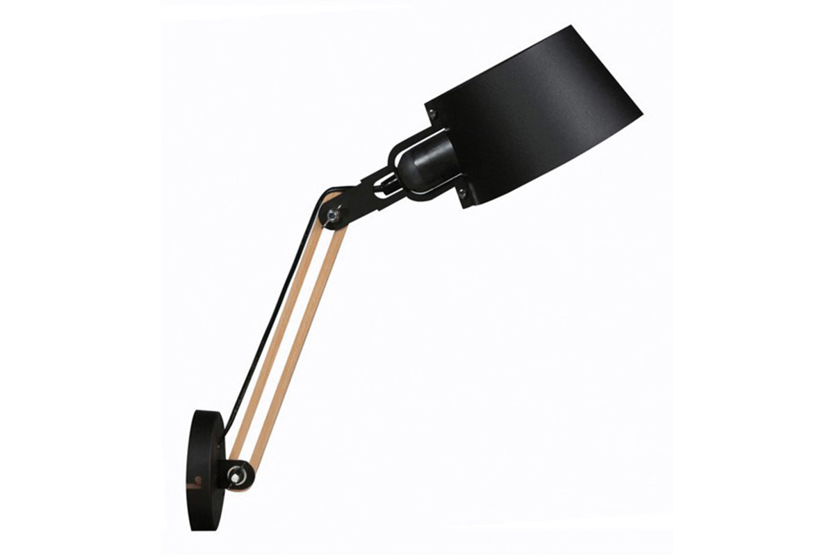 Aplique de pared moderno metal negro BILLY