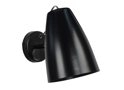 Aplique mural dise&ntilde;o metal negro FRIDAY