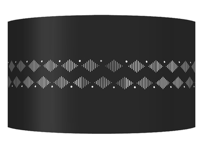 Aplique mural dise&ntilde;o metal negro SMART