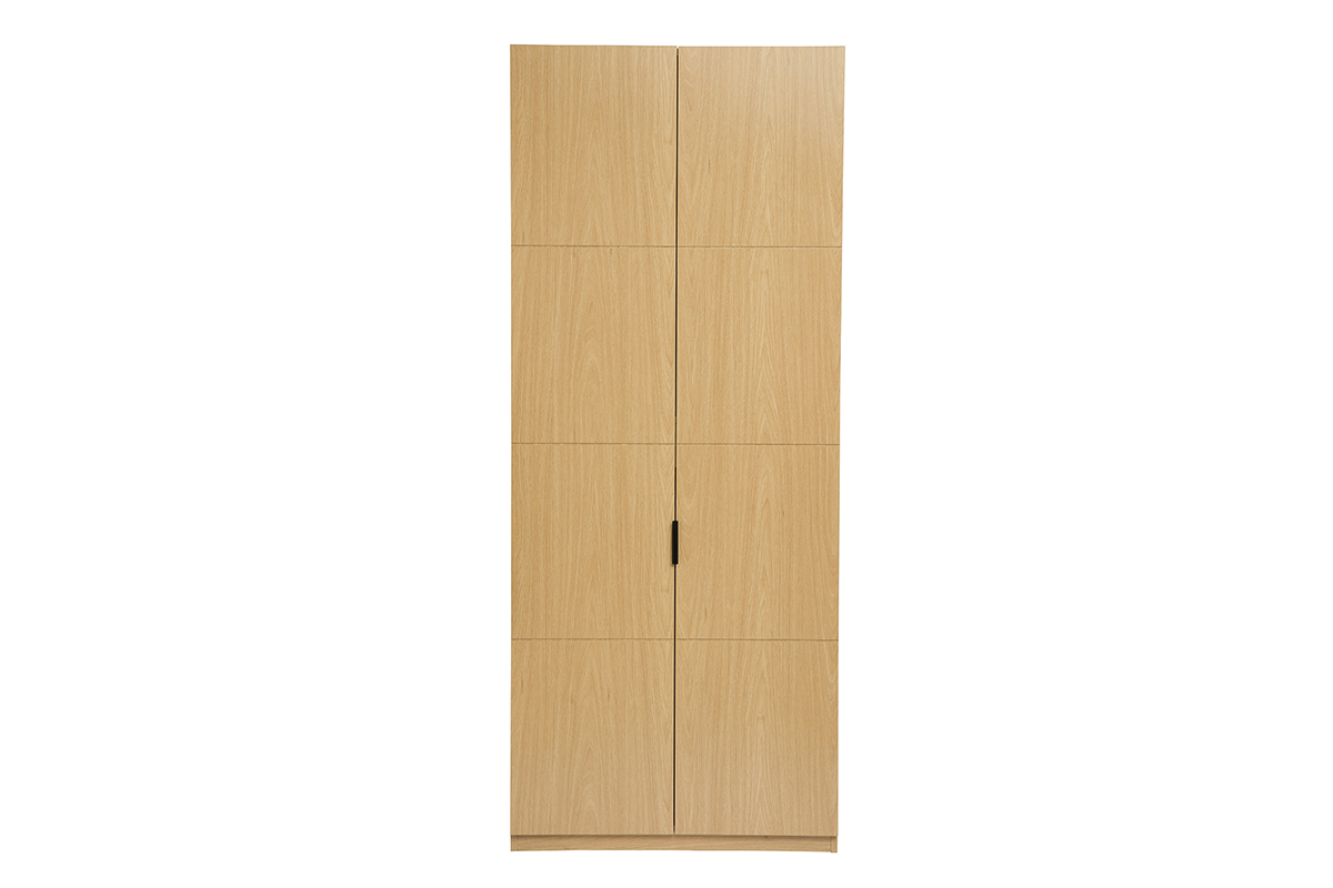 Armario con perchas acabado en madera de roble L90 cm GARENCE