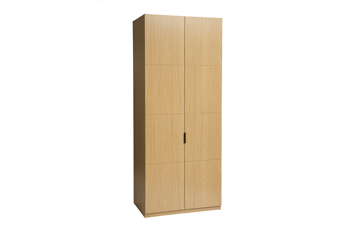 Armario con perchas acabado en madera de roble L90 cm GARENCE