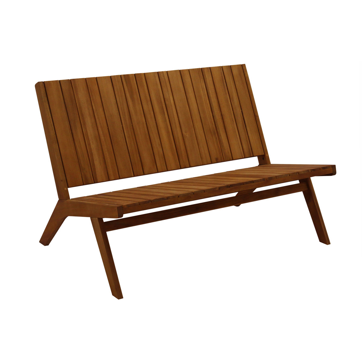 Banco de jardín de madera maciza TIDAK