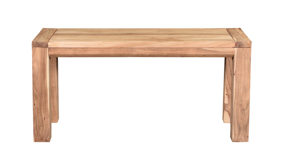Banco de madera de acacia maciza 95 cm BALTO