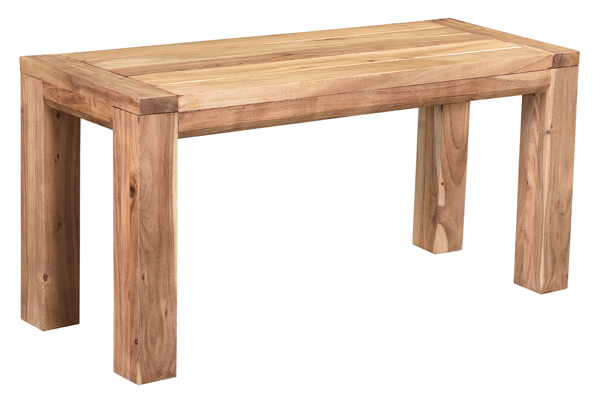 Banco de madera de acacia maciza 95 cm BALTO
