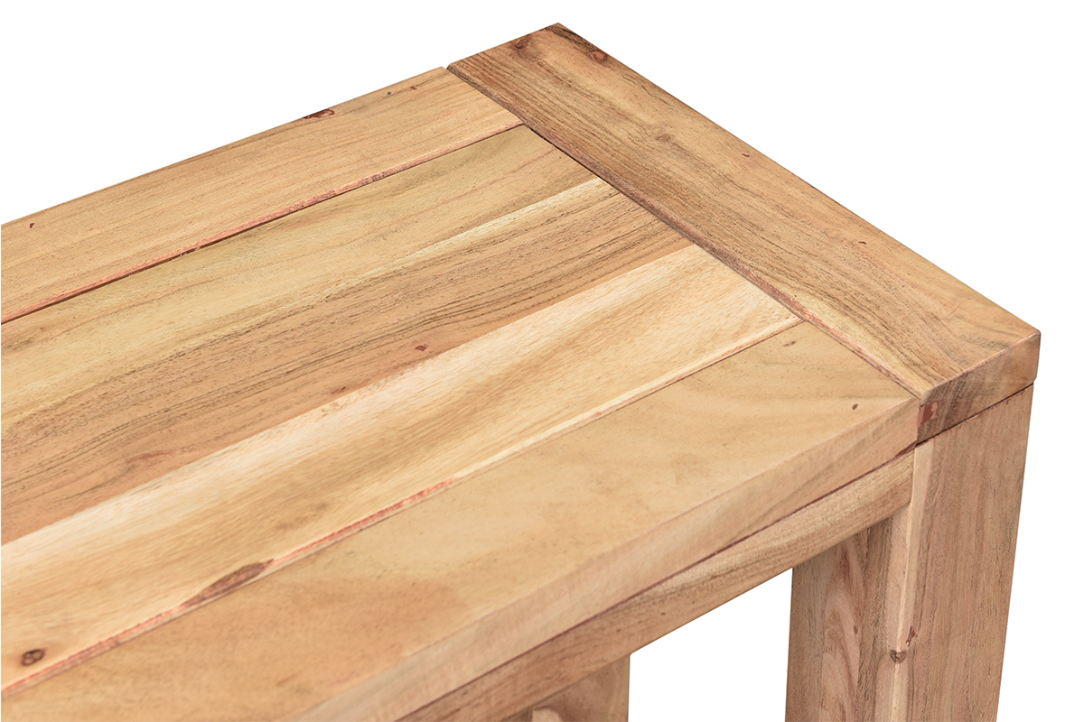 Banco de madera de acacia maciza 95 cm BALTO