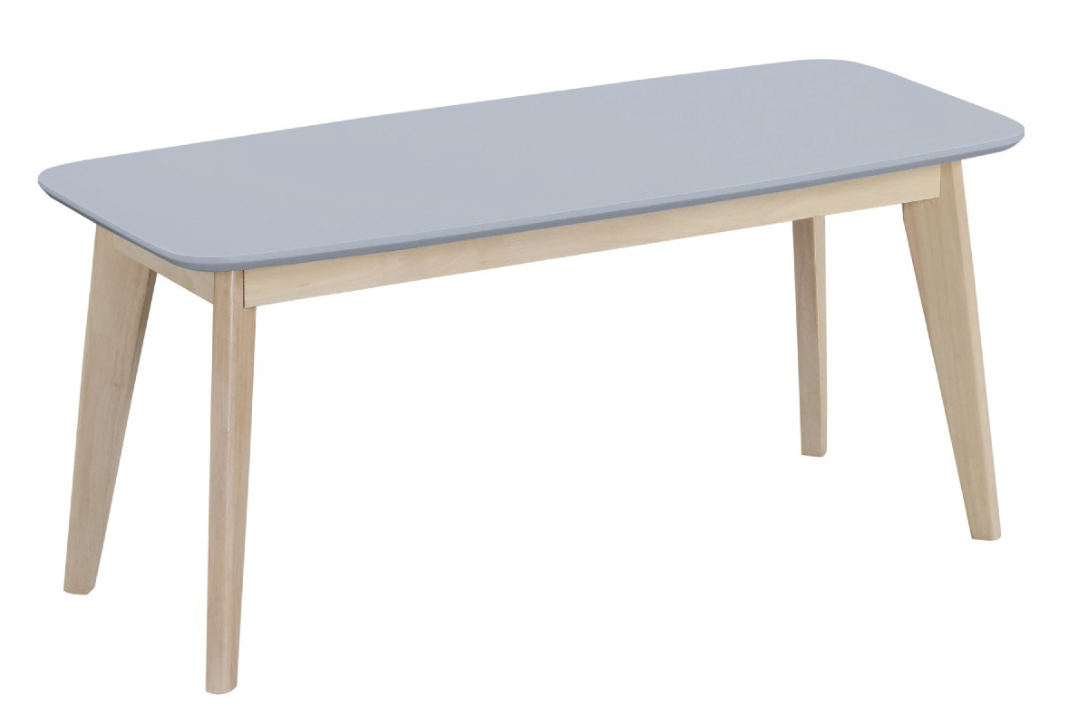 Banco diseo 100cm gris claro LEENA