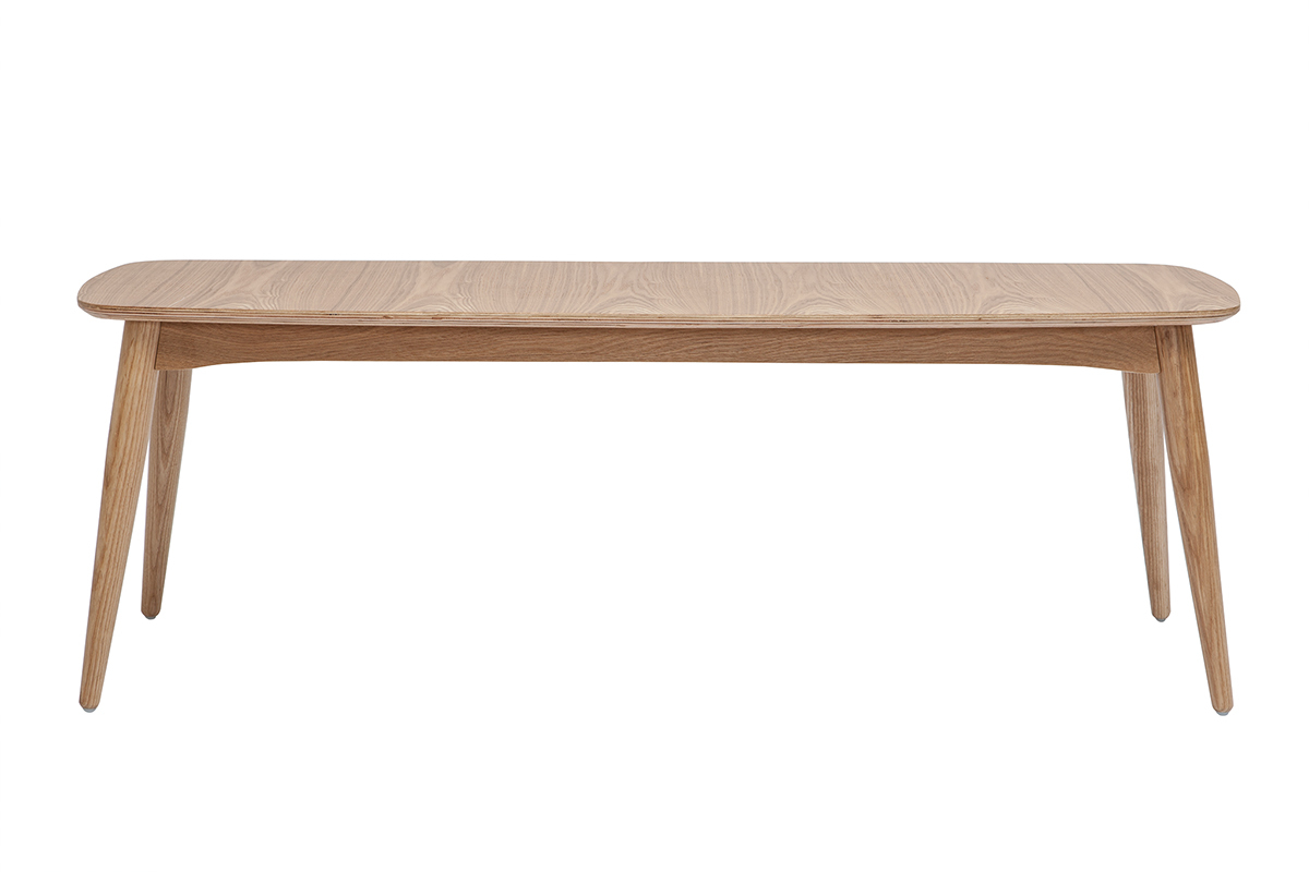 Banco estilo nrdico de fresno 130 cm de anchura NORDECO