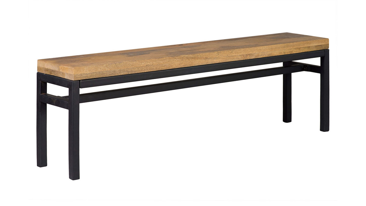 Banco industrial madera y metal 140 cm YPSTER