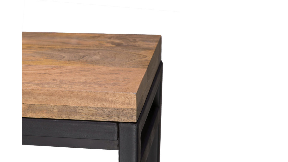 Banco industrial madera y metal 140 cm YPSTER