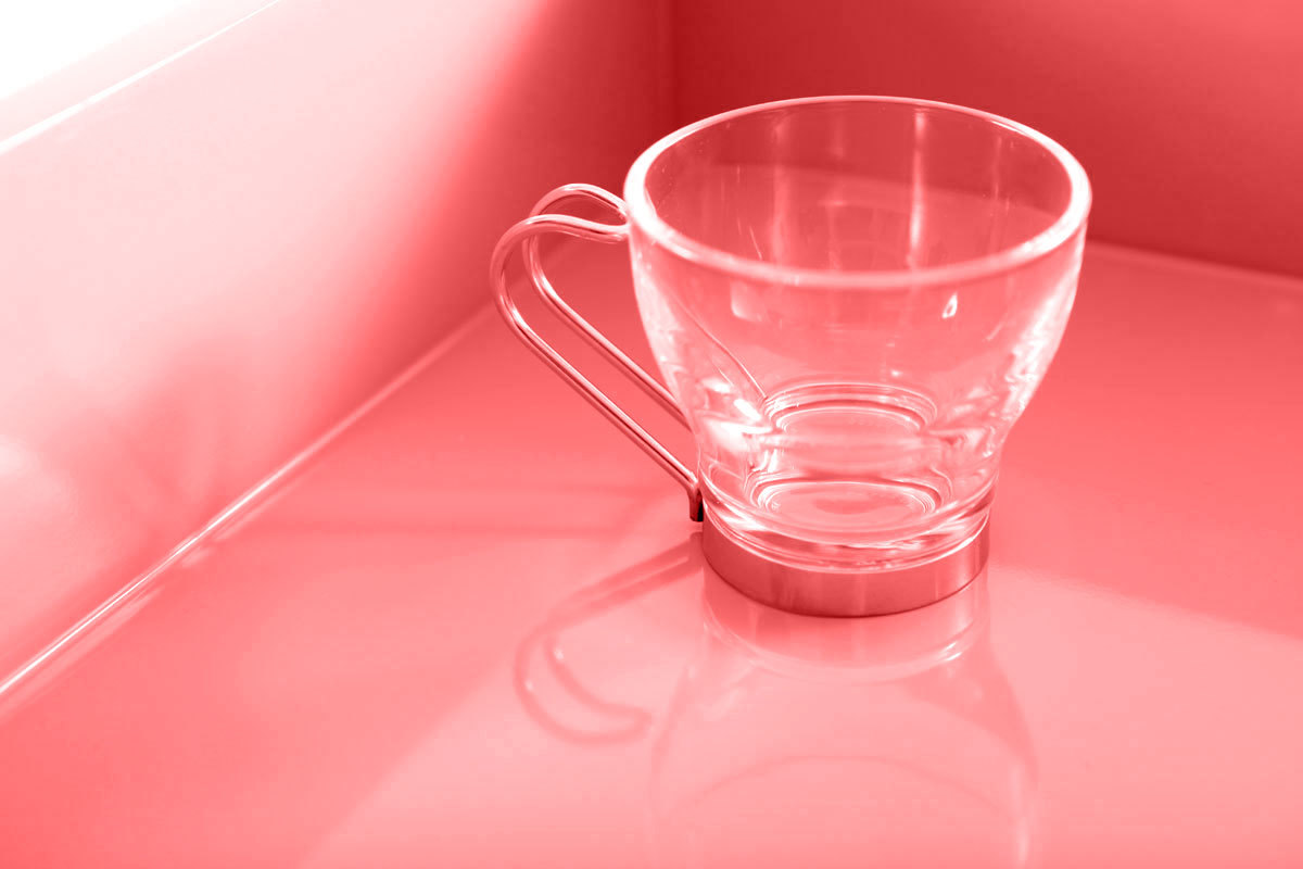 Bandeja dise�o lacado coral TEENA