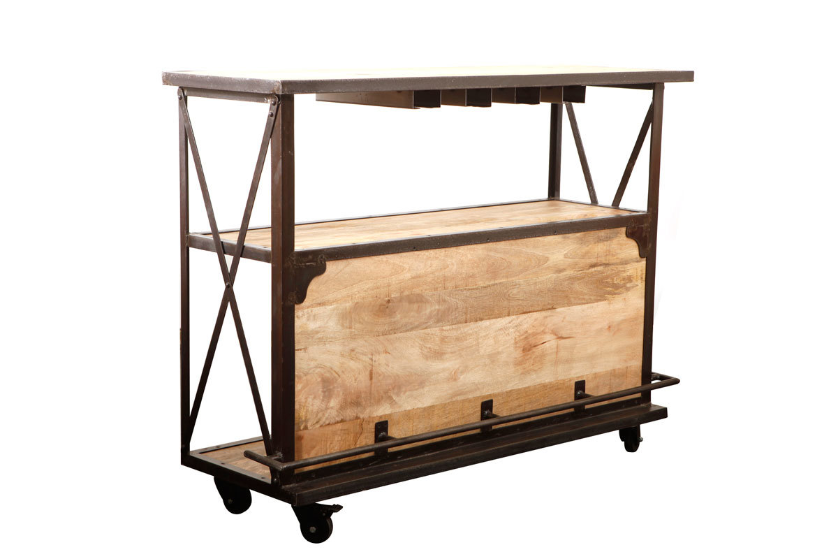 Bar dise�o industrial madera maciza INDUSTRIA