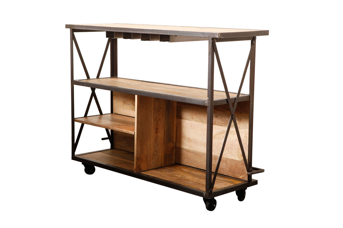 Bar dise�o industrial madera maciza INDUSTRIA