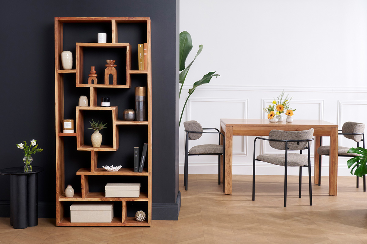 Biblioteca en acacia 80 cm CHAPMAN